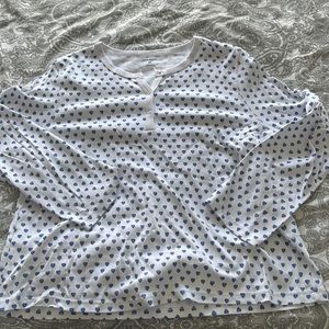 blue roller rabbit heart pajamas